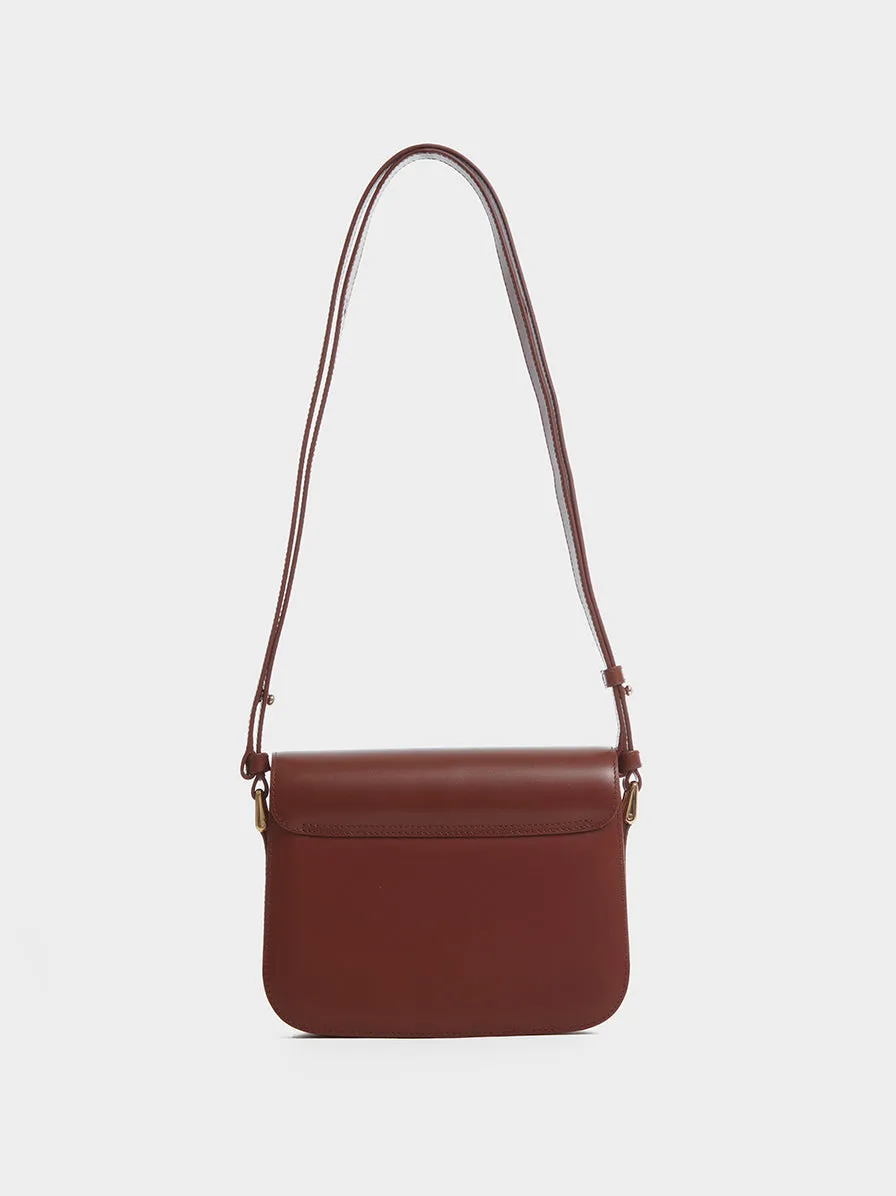 Sac Grace Small Smooth Leather, Hazelnut