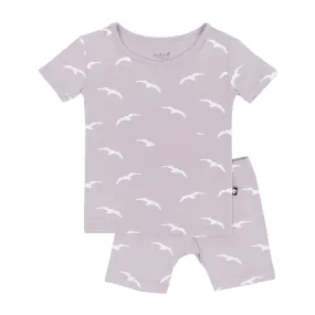 Short Sleeve Pajamas in Seagull