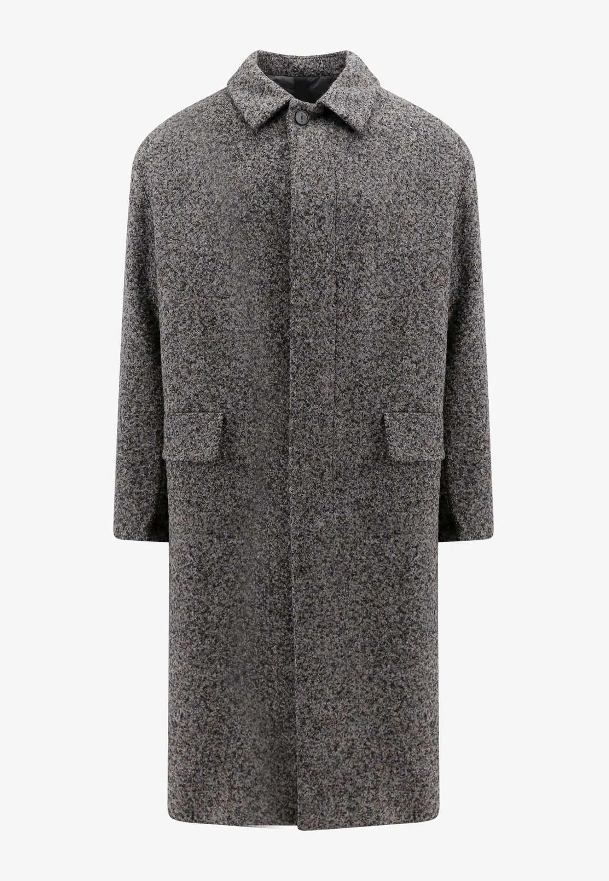 Single-Breasted Wool Coat