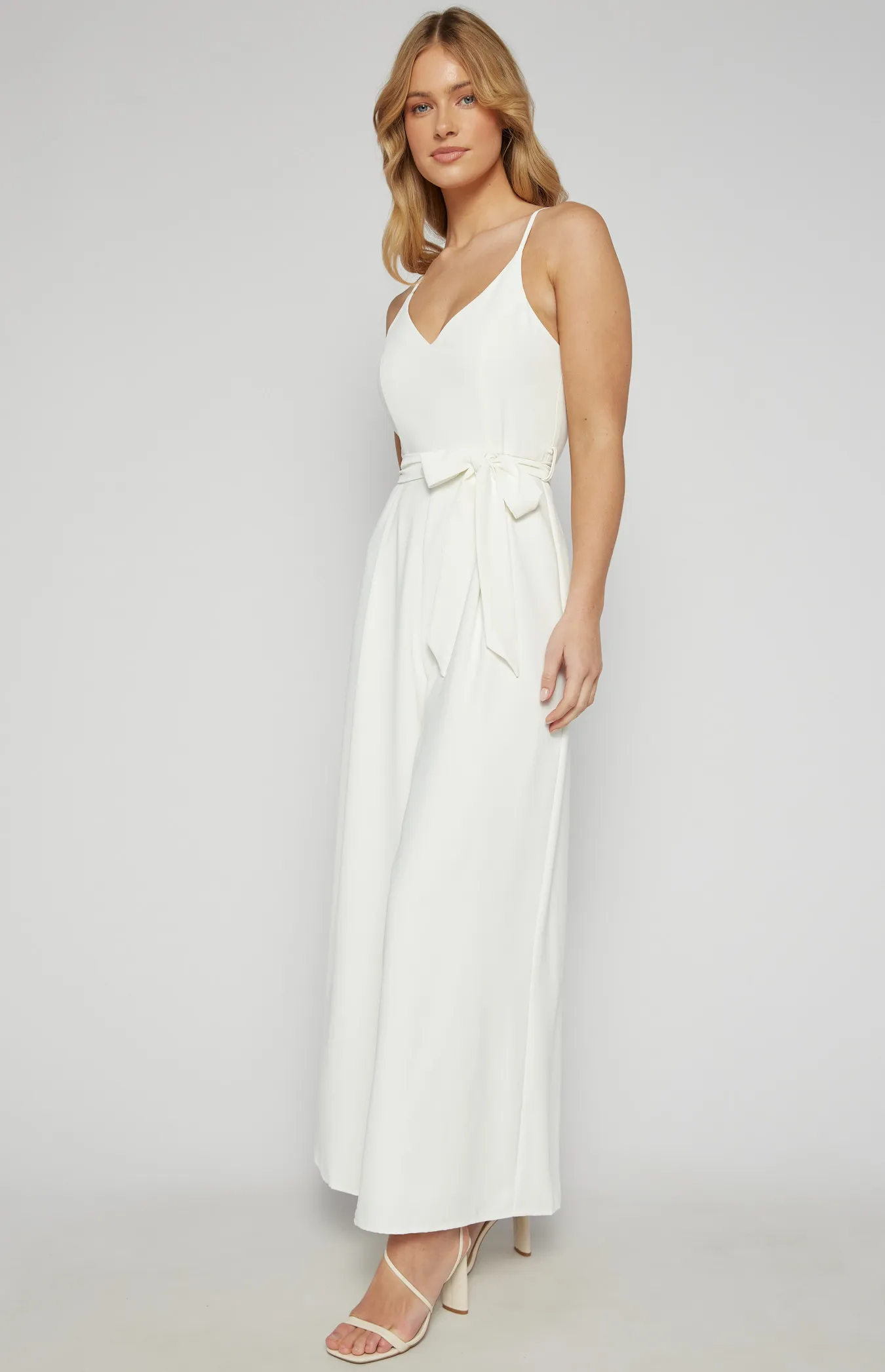 Singlet Strap Jumpsuit with Pleated Leg Detail (SJP412A)