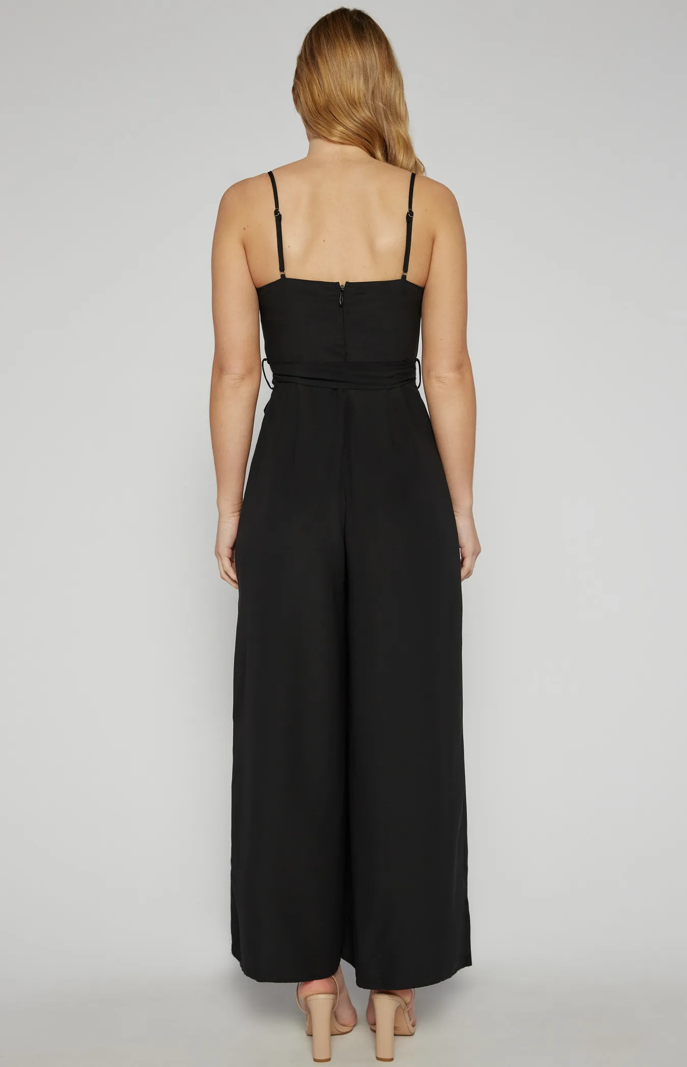 Singlet Strap Jumpsuit with Pleated Leg Detail (SJP412A)