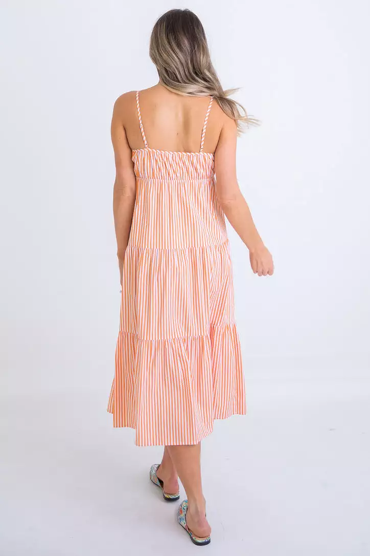 Stripe Poplin Cami Dress