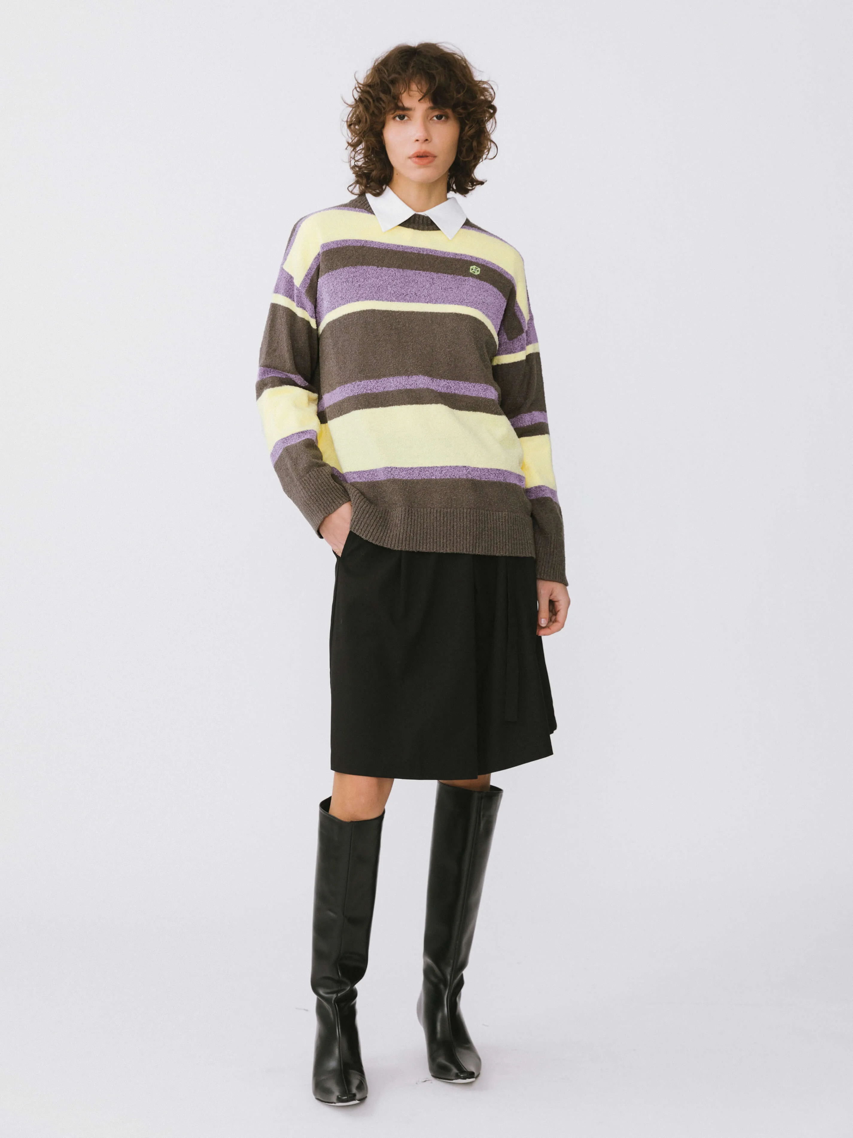 Striped Knit Sweater