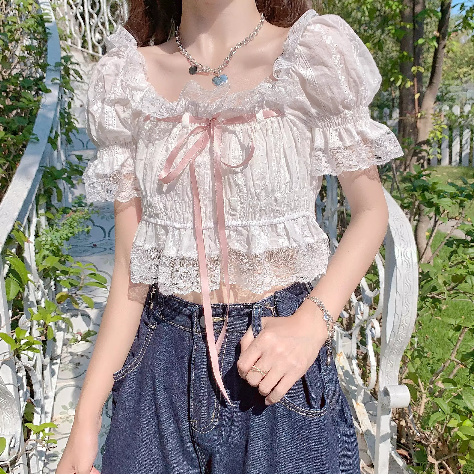 Sweet Lace Blouse AD210218