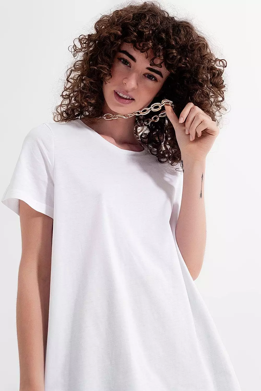 T-Shirt Dress in White