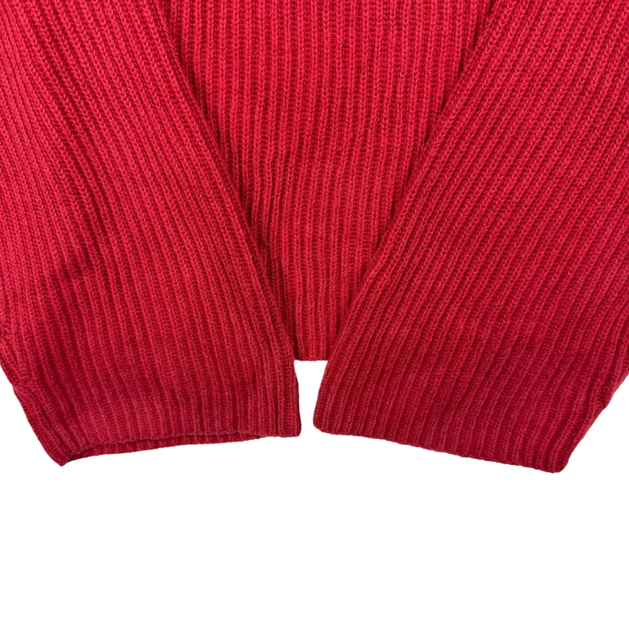 Tommy Hilfiger V-Neck Knit Sweater Red