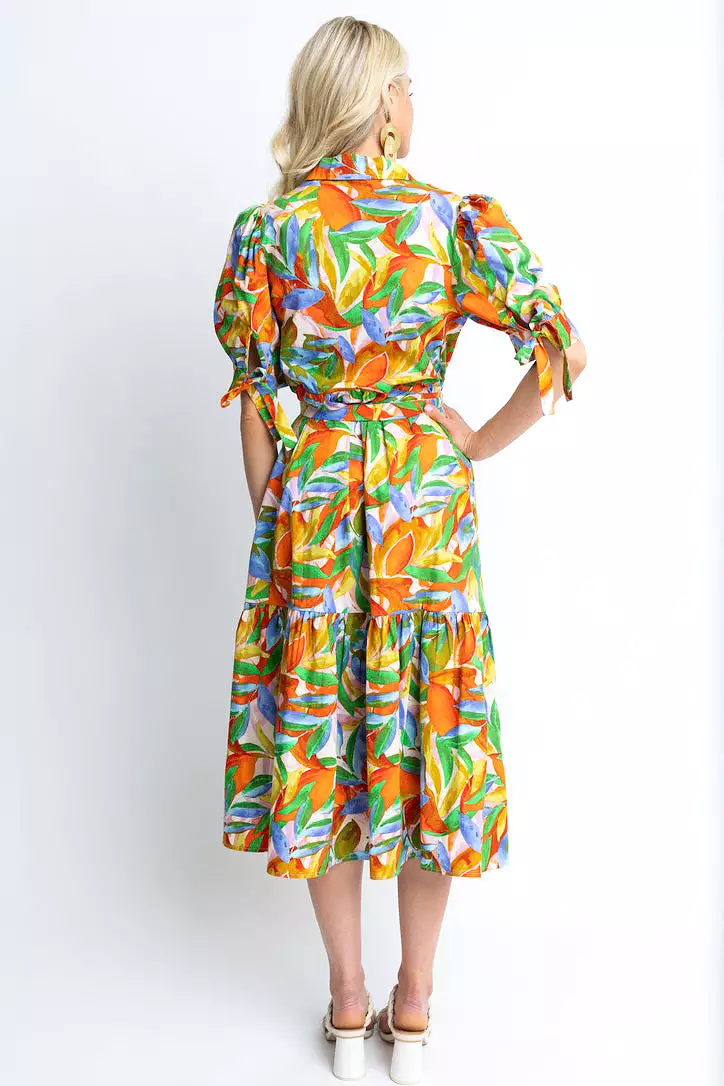 Tropical Island Maxi Shirt Dress