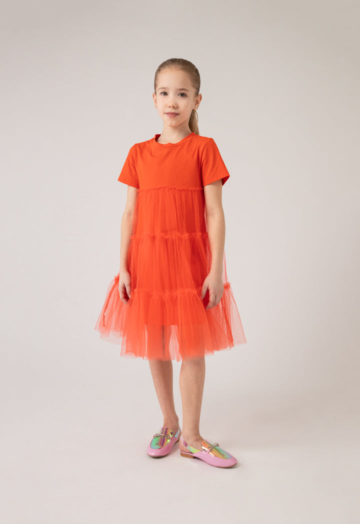 Tulle Overlay Dress