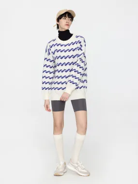 Twisted Stripe Loose Sweater