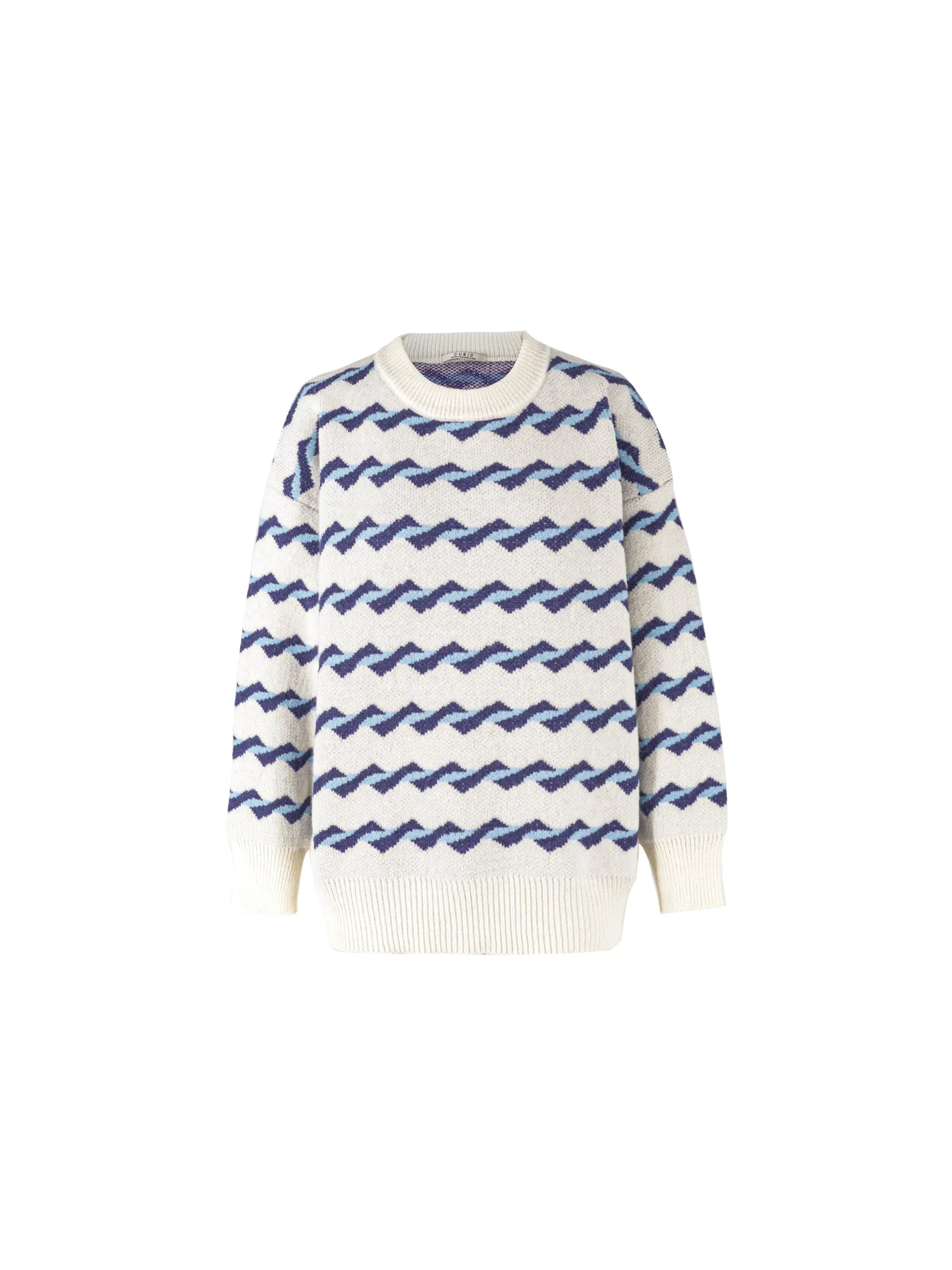 Twisted Stripe Loose Sweater