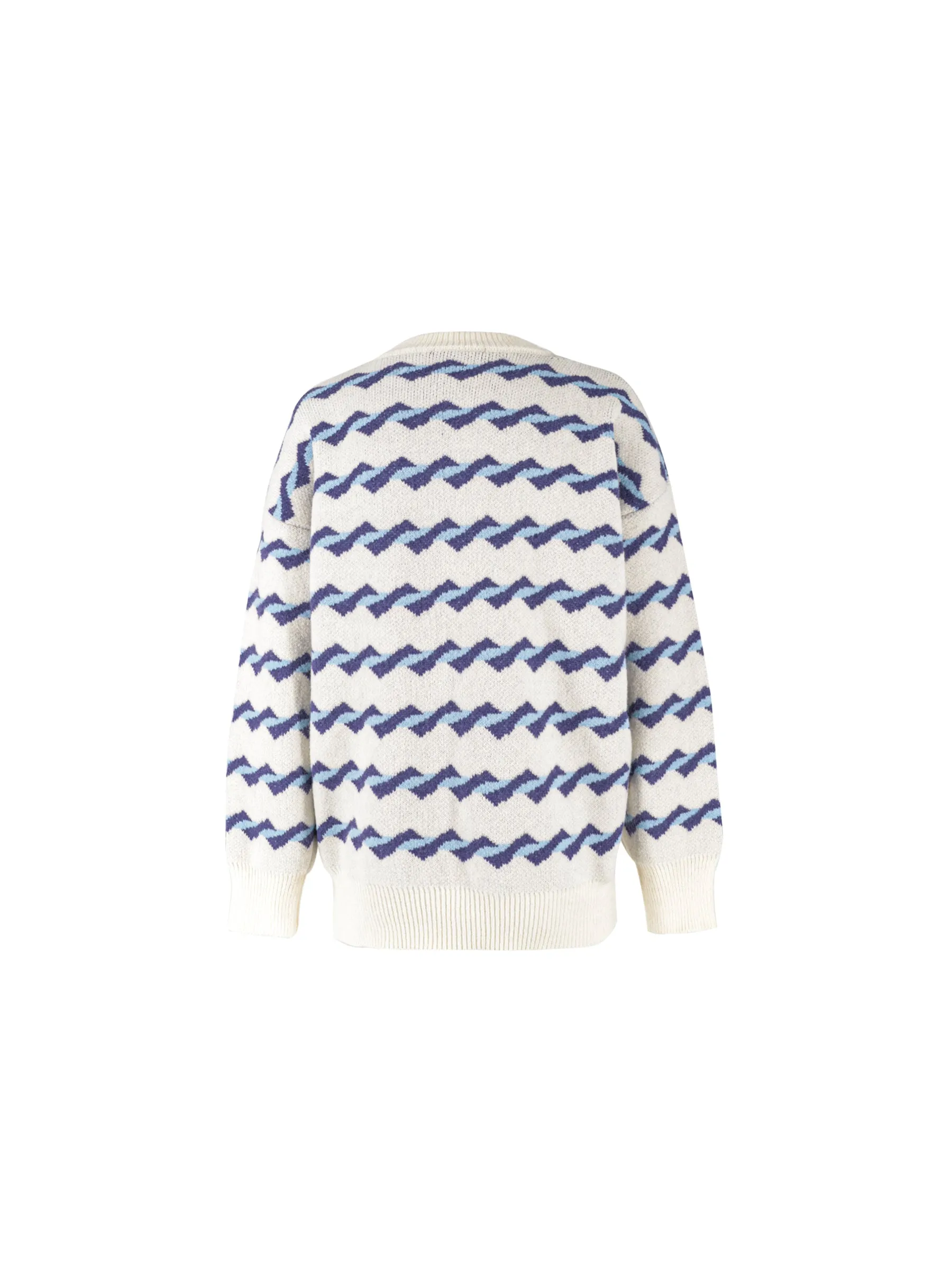 Twisted Stripe Loose Sweater