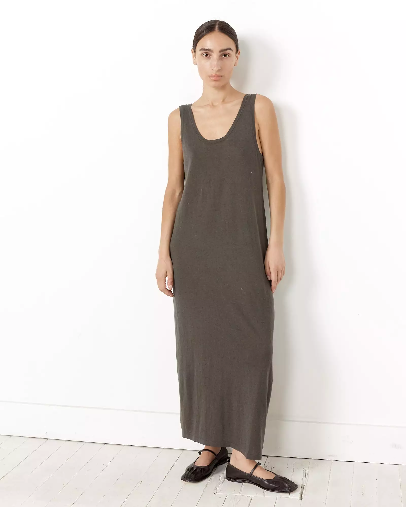 U Tank Dress in Coal