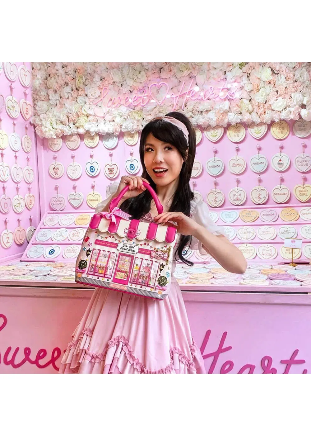 Vendula London The Old Sweet Shop Grace Bag Pink