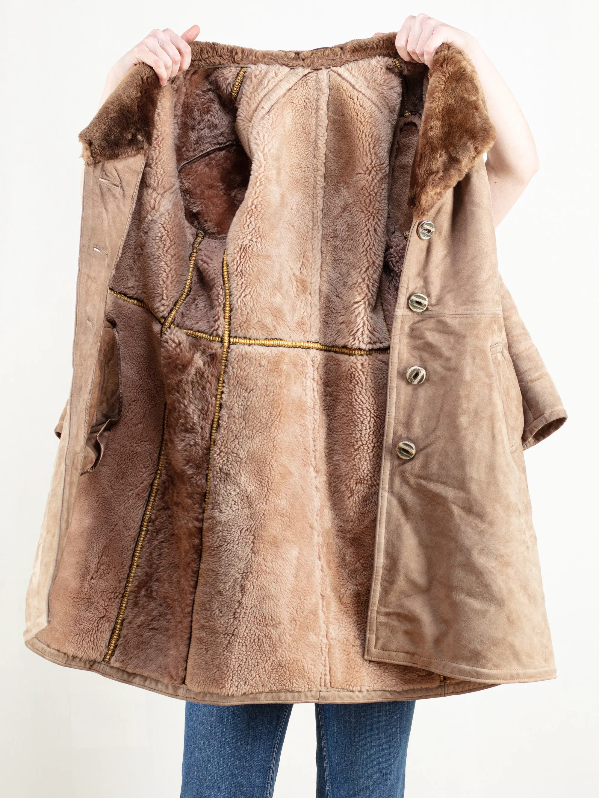 Vintage 70's Shearling Women Coat