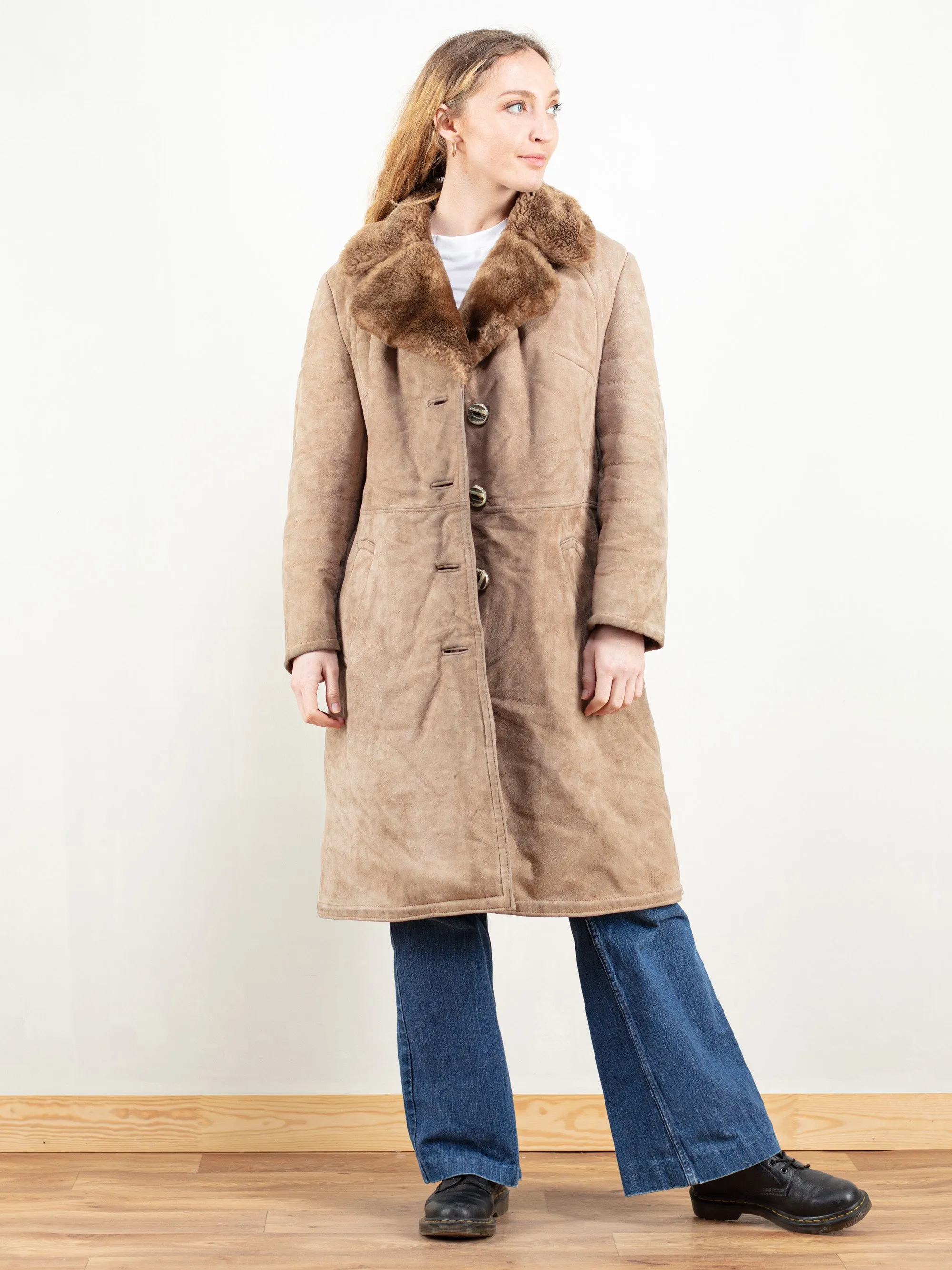 Vintage 70's Shearling Women Coat