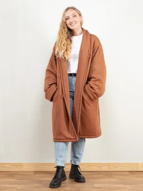 Vintage 80's Women Brown Designer Coat