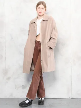 Vintage 80's Women Lightweight Coat in Beige