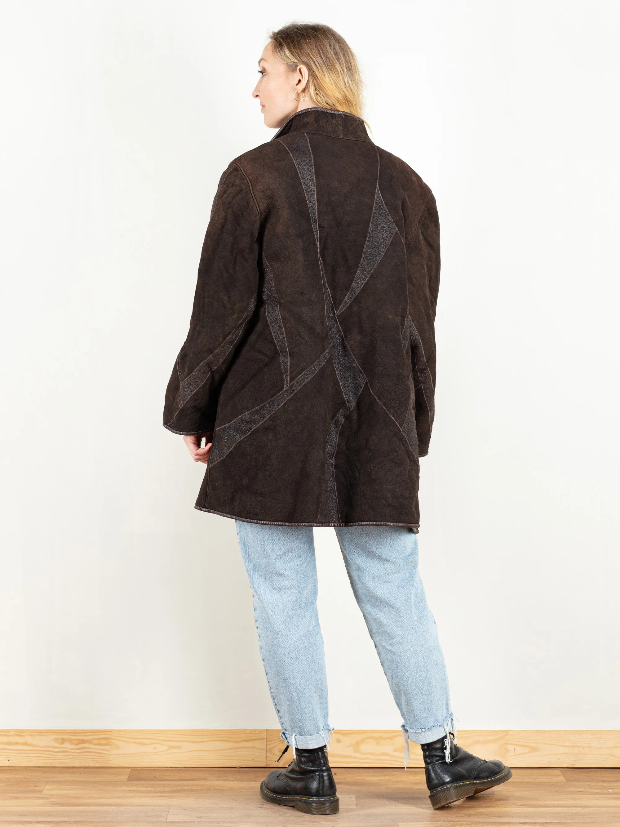 Vintage 80's Women Sheepskin Coat