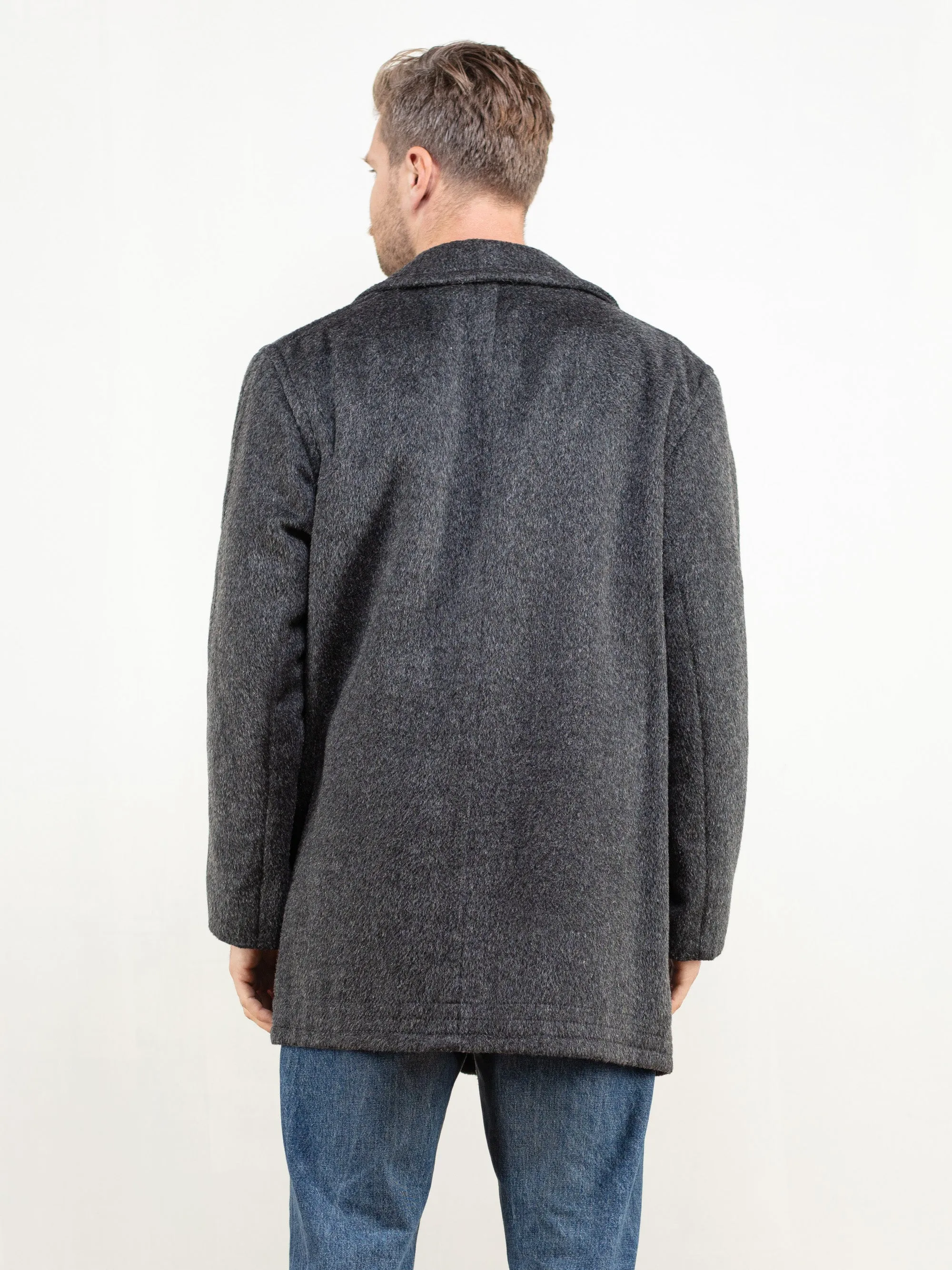 Vintage 90's Men Wool Blend Coat