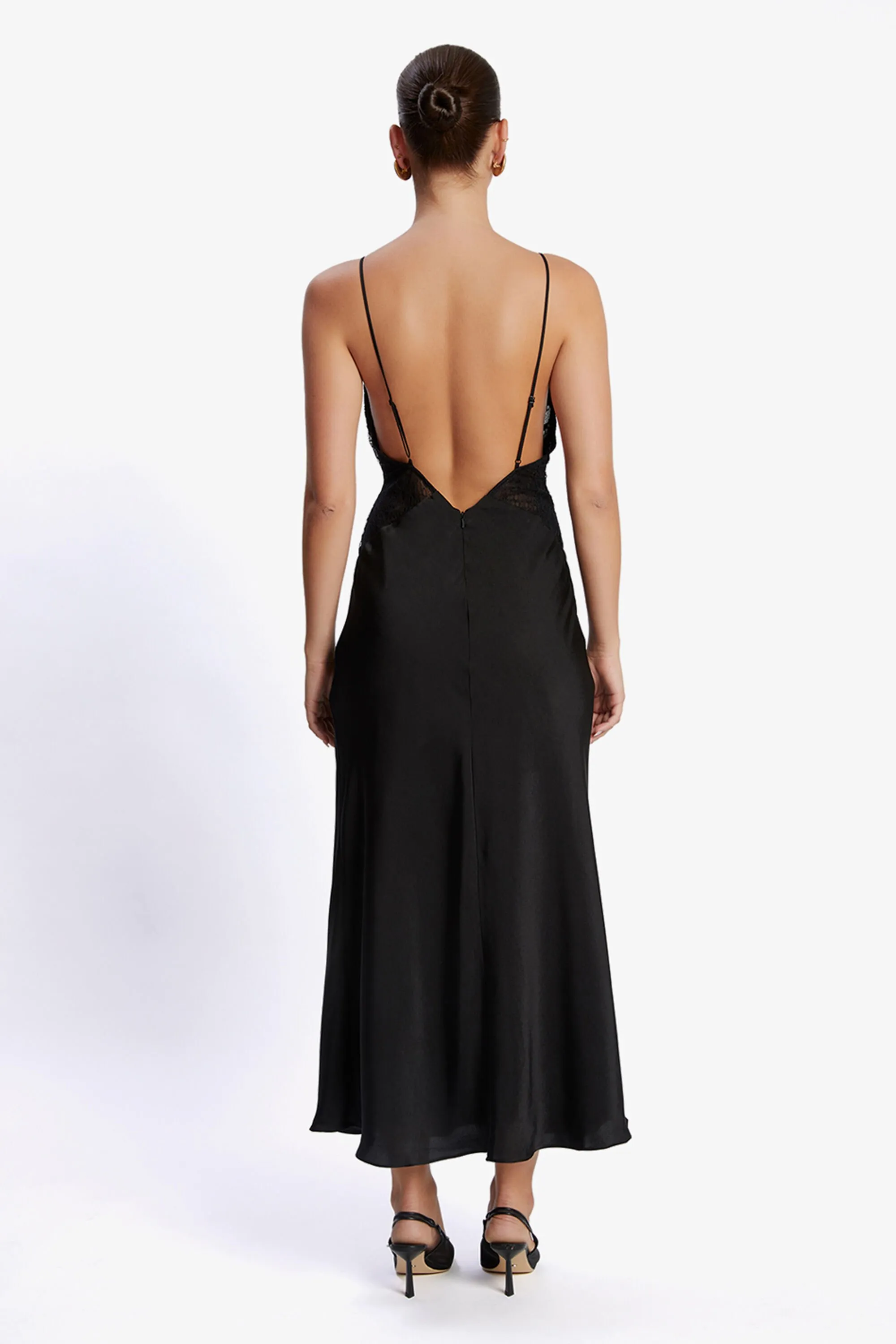 vivianna maxi dress in black