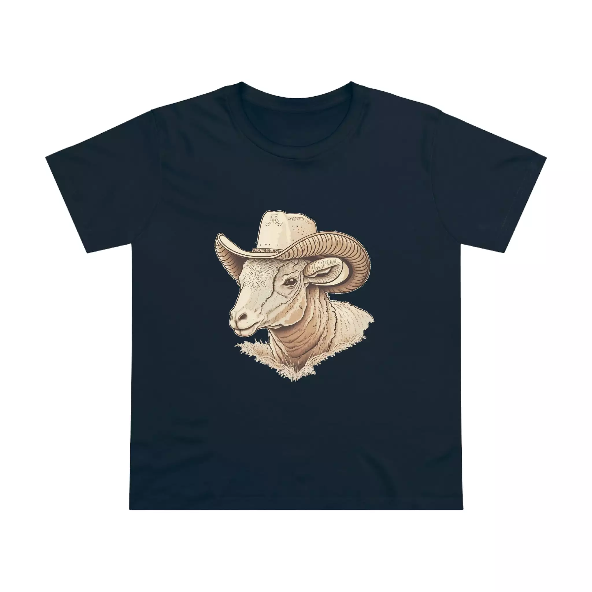 Women’s ram cowboy crew neck t-shirt