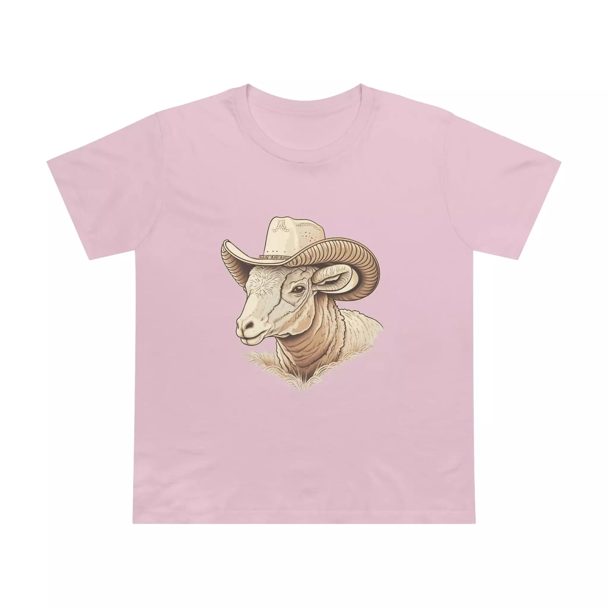 Women’s ram cowboy crew neck t-shirt