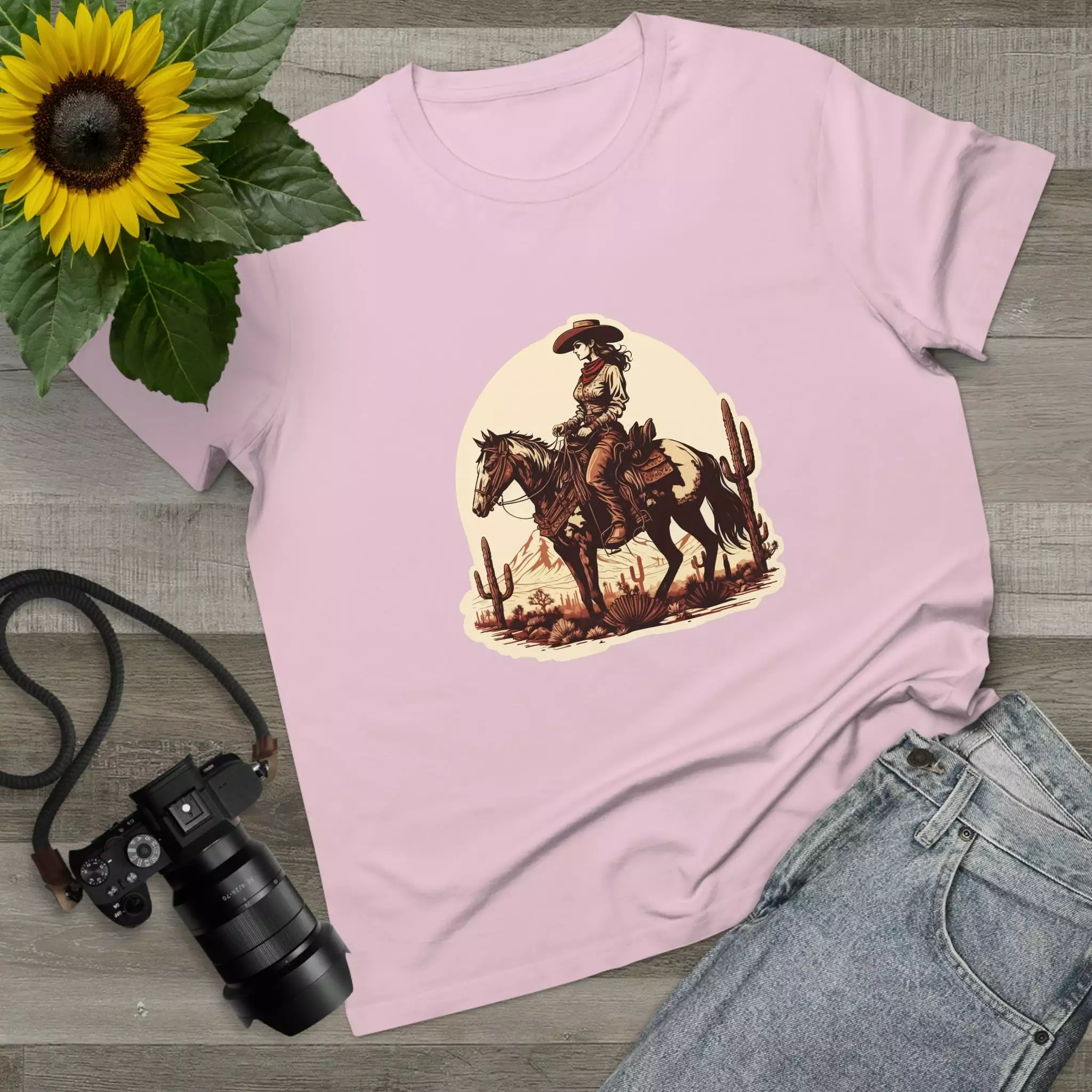 Women’s Western Cowgirl crew neck t-shirt