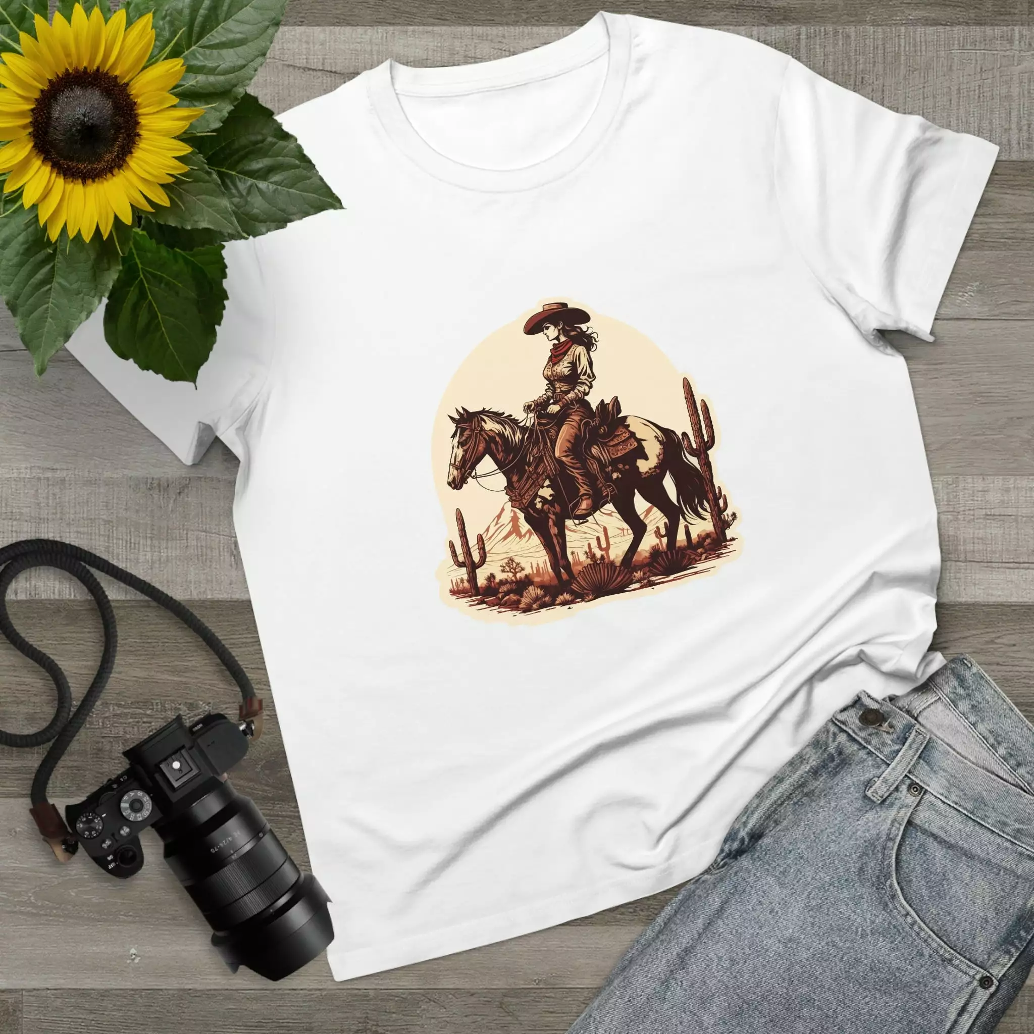 Women’s Western Cowgirl crew neck t-shirt